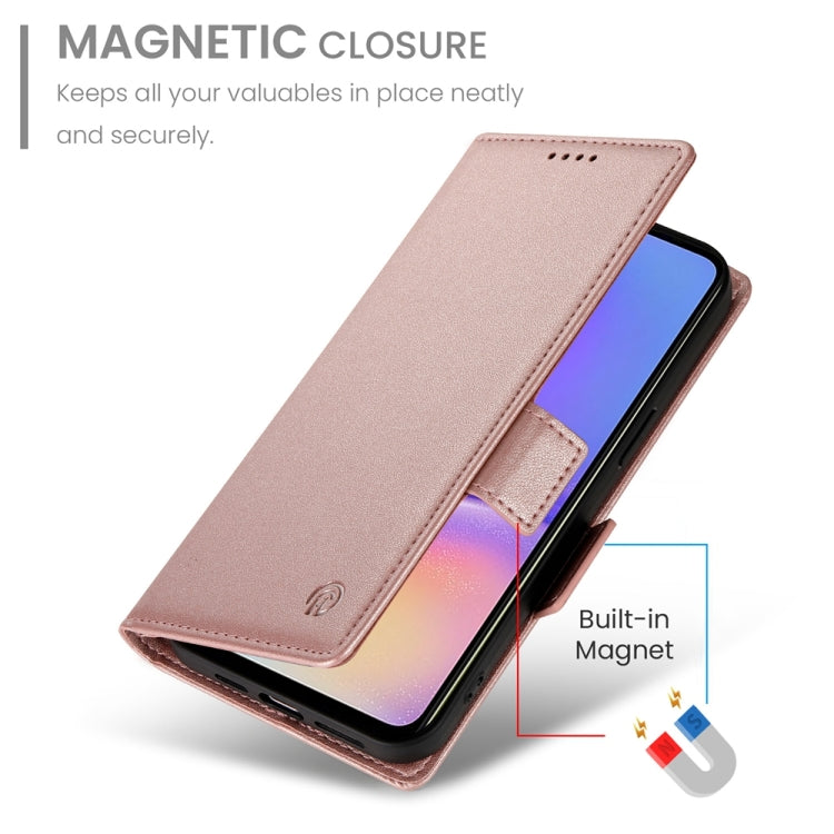 For Samsung Galaxy A05 Side Buckle Magnetic Frosted Leather Phone Case