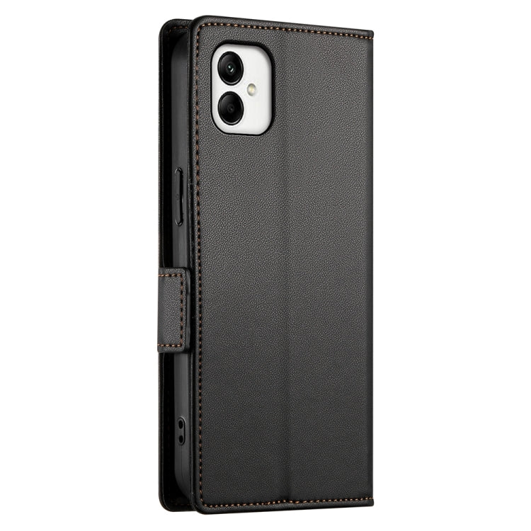 For Samsung Galaxy A05 Side Buckle Magnetic Frosted Leather Phone Case