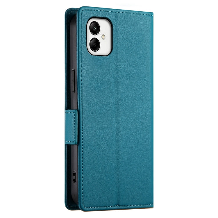 For Samsung Galaxy A05 Side Buckle Magnetic Frosted Leather Phone Case