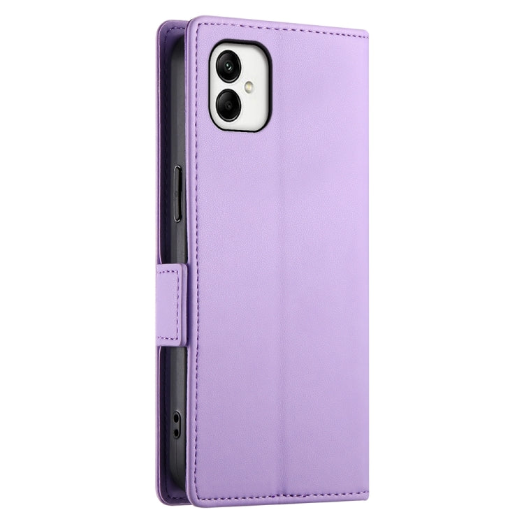 For Samsung Galaxy A05 Side Buckle Magnetic Frosted Leather Phone Case