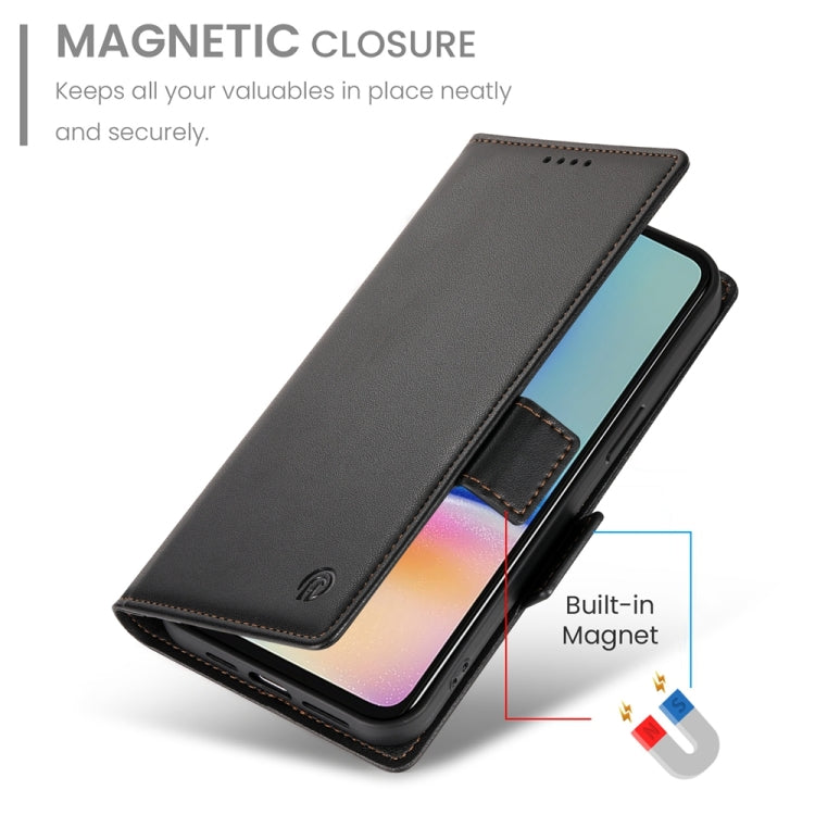 For Samsung Galaxy A05s Side Buckle Magnetic Frosted Leather Phone Case