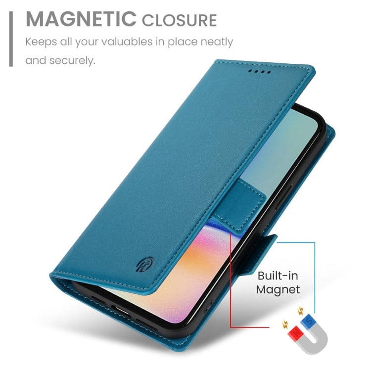 For Samsung Galaxy A05s Side Buckle Magnetic Frosted Leather Phone Case