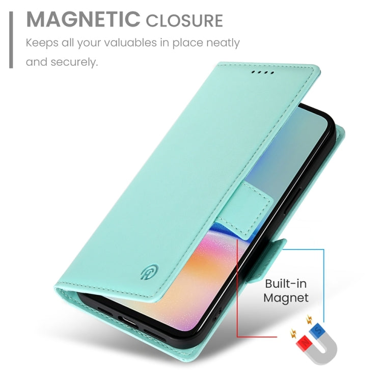 For Samsung Galaxy A05s Side Buckle Magnetic Frosted Leather Phone Case