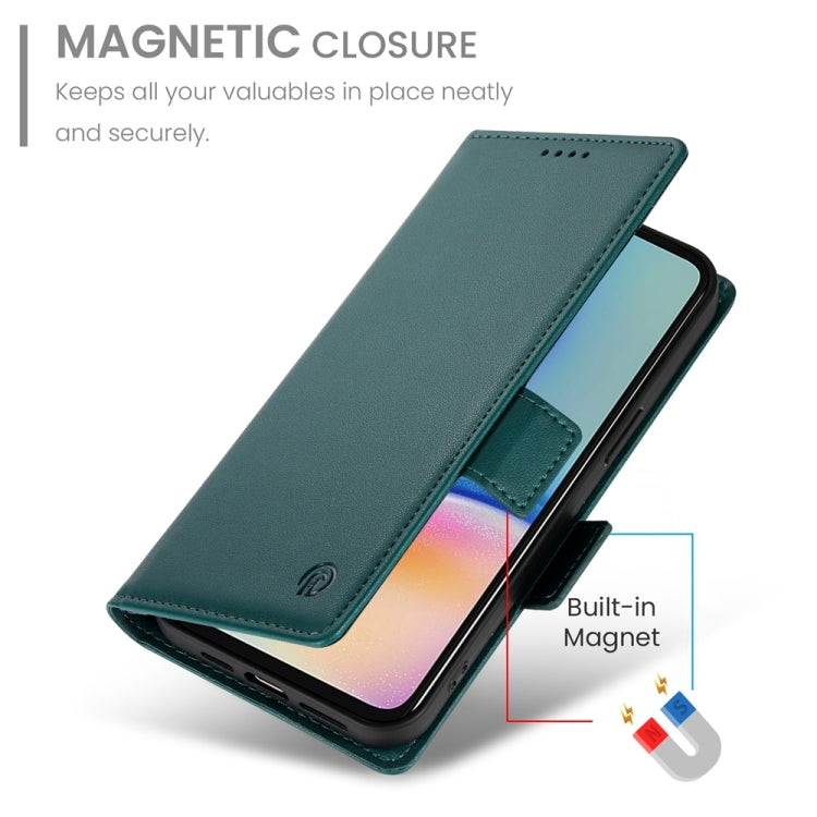 For Samsung Galaxy A05s Side Buckle Magnetic Frosted Leather Phone Case