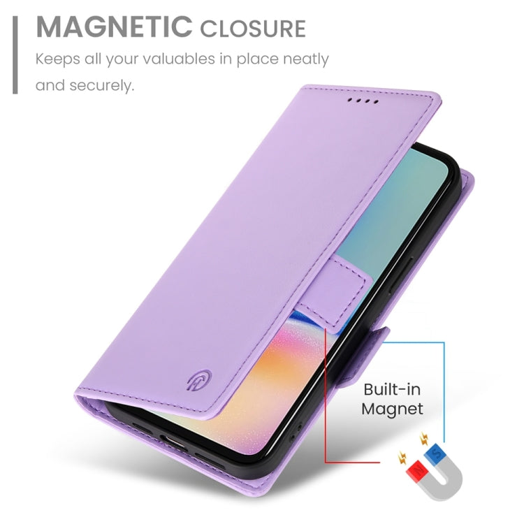 For Samsung Galaxy A05s Side Buckle Magnetic Frosted Leather Phone Case