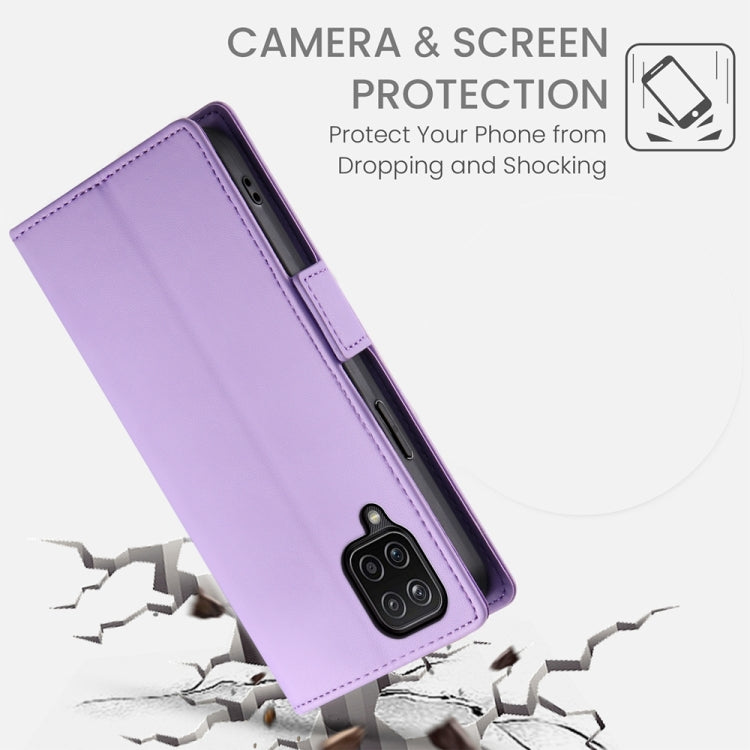 For Samsung Galaxy A12 5G / M12 Side Buckle Magnetic Frosted Leather Phone Case