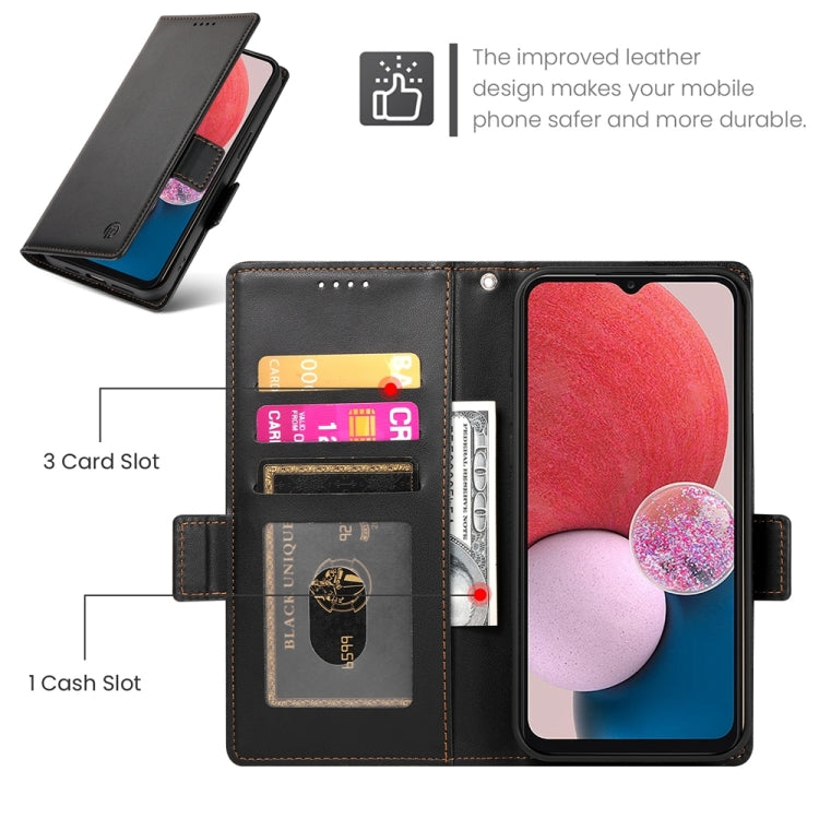 For Samsung Galaxy A13 4G / 5G / A04s Side Buckle Magnetic Frosted Leather Phone Case