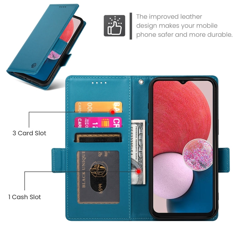 For Samsung Galaxy A13 4G / 5G / A04s Side Buckle Magnetic Frosted Leather Phone Case