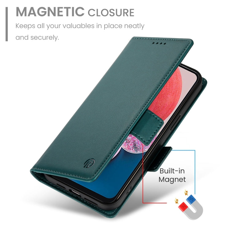 For Samsung Galaxy A13 4G / 5G / A04s Side Buckle Magnetic Frosted Leather Phone Case