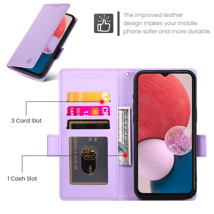 For Samsung Galaxy A13 4G / 5G / A04s Side Buckle Magnetic Frosted Leather Phone Case