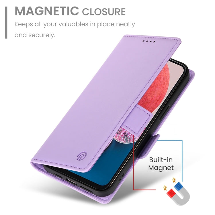 For Samsung Galaxy A13 4G / 5G / A04s Side Buckle Magnetic Frosted Leather Phone Case