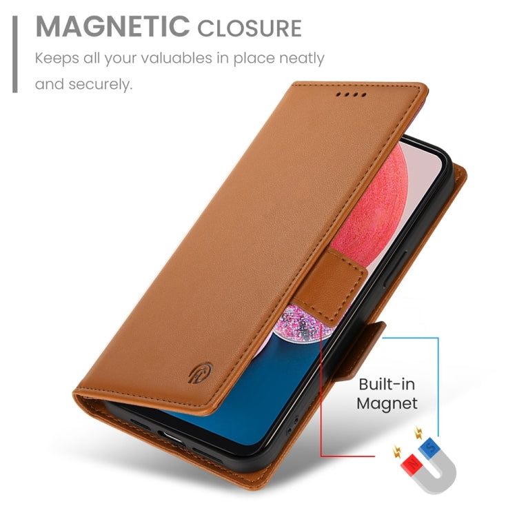 For Samsung Galaxy A13 4G / 5G / A04s Side Buckle Magnetic Frosted Leather Phone Case