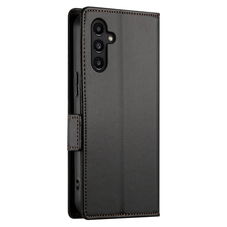 For Samsung Galaxy A14 4G / 5G Side Buckle Magnetic Frosted Leather Phone Case