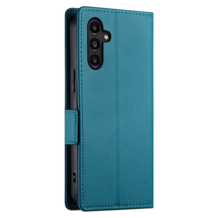 For Samsung Galaxy A14 4G / 5G Side Buckle Magnetic Frosted Leather Phone Case
