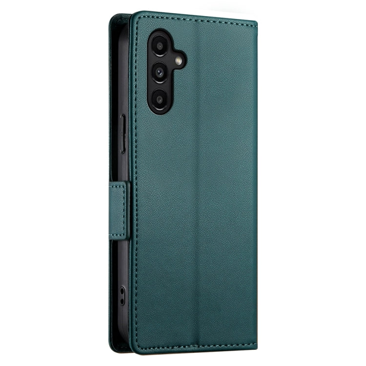 For Samsung Galaxy A14 4G / 5G Side Buckle Magnetic Frosted Leather Phone Case