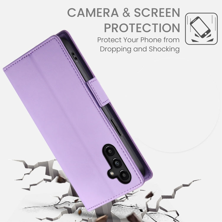 For Samsung Galaxy A14 4G / 5G Side Buckle Magnetic Frosted Leather Phone Case