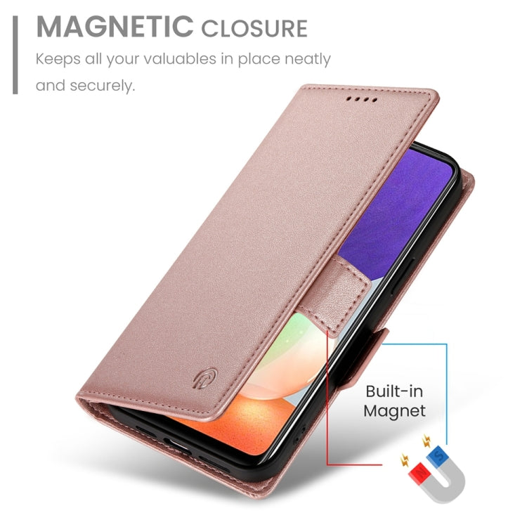 For Samsung Galaxy A22 4G Side Buckle Magnetic Frosted Leather Phone Case