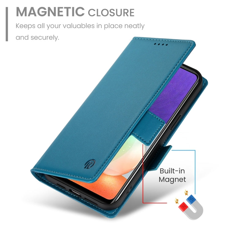 For Samsung Galaxy A22 4G Side Buckle Magnetic Frosted Leather Phone Case