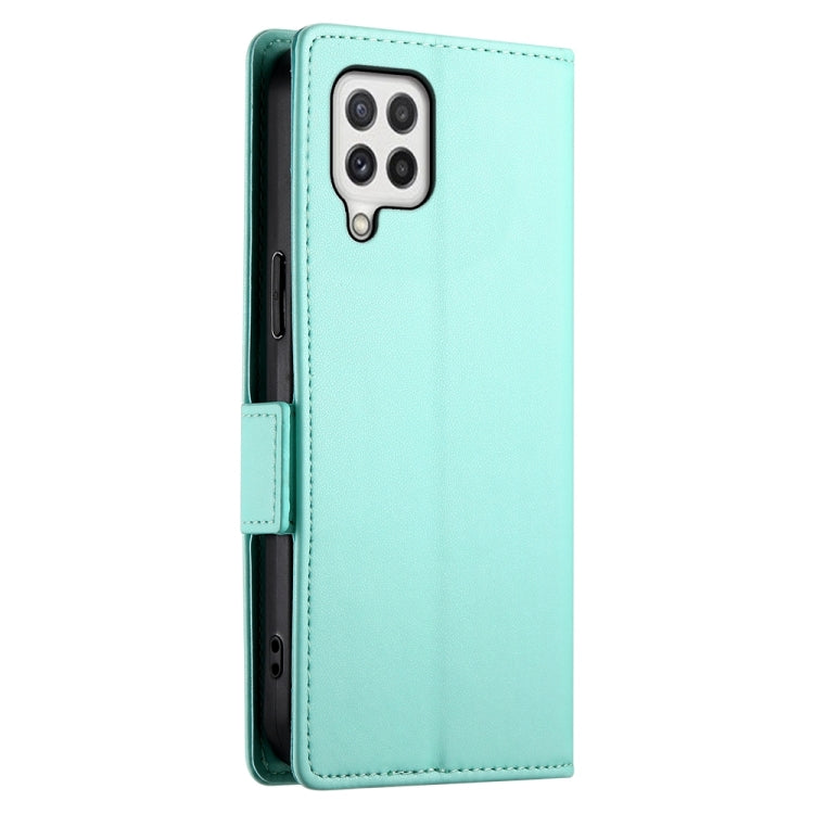 For Samsung Galaxy A22 4G Side Buckle Magnetic Frosted Leather Phone Case