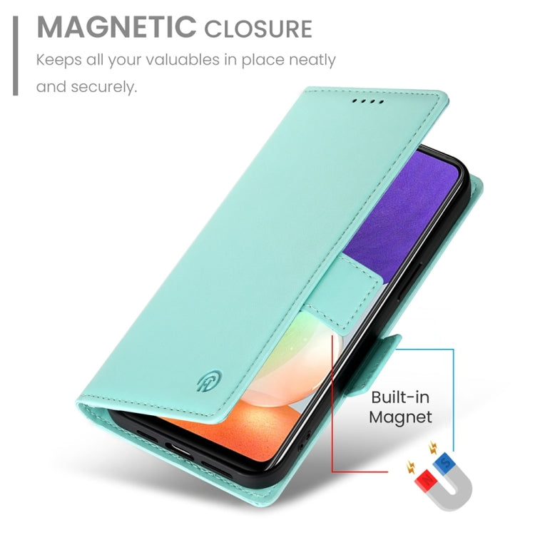 For Samsung Galaxy A22 4G Side Buckle Magnetic Frosted Leather Phone Case