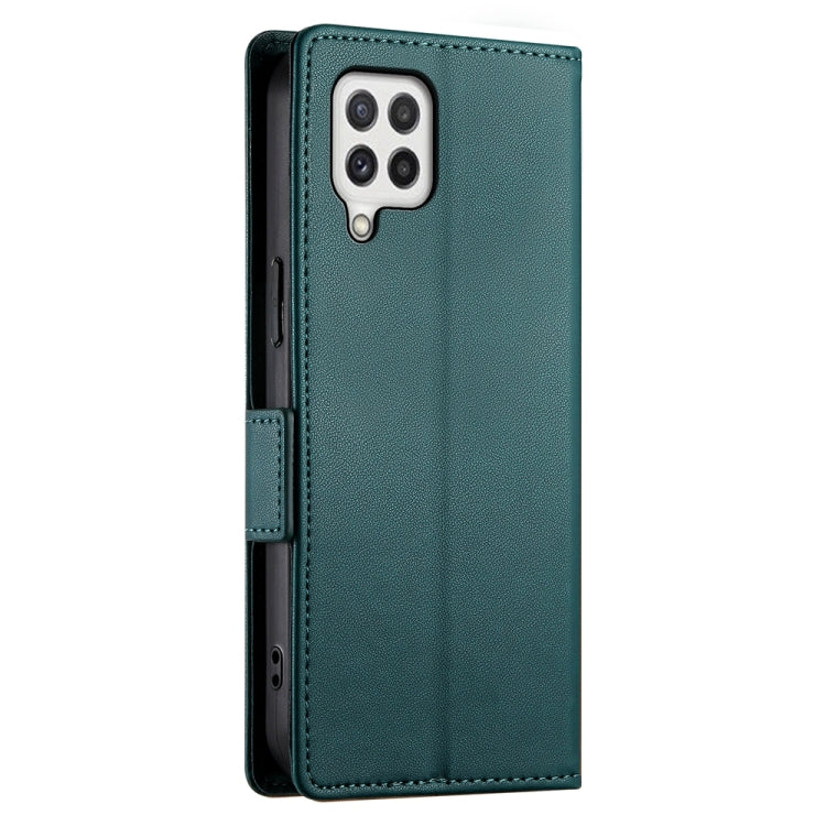 For Samsung Galaxy A22 4G Side Buckle Magnetic Frosted Leather Phone Case