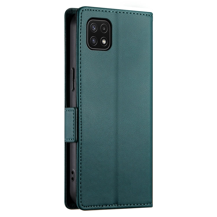 For Samsung Galaxy A22 5G / F42 5G Side Buckle Magnetic Frosted Leather Phone Case