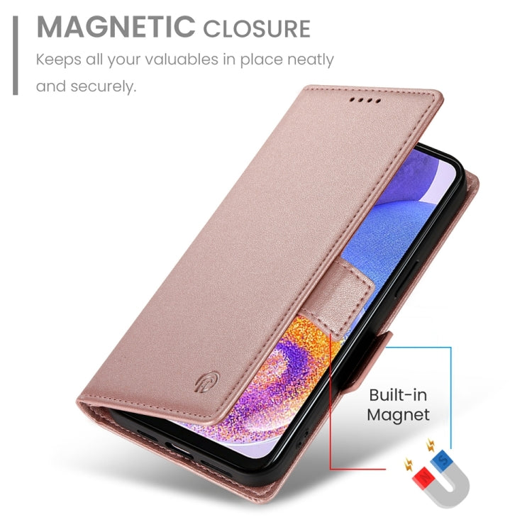 For Samsung Galaxy A23 4G / 5G Side Buckle Magnetic Frosted Leather Phone Case