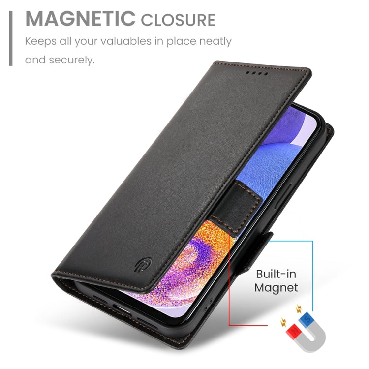 For Samsung Galaxy A23 4G / 5G Side Buckle Magnetic Frosted Leather Phone Case