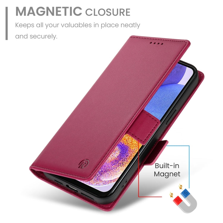 For Samsung Galaxy A23 4G / 5G Side Buckle Magnetic Frosted Leather Phone Case