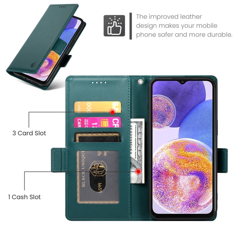 For Samsung Galaxy A23 4G / 5G Side Buckle Magnetic Frosted Leather Phone Case