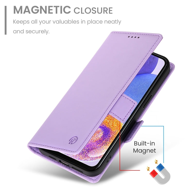 For Samsung Galaxy A23 4G / 5G Side Buckle Magnetic Frosted Leather Phone Case
