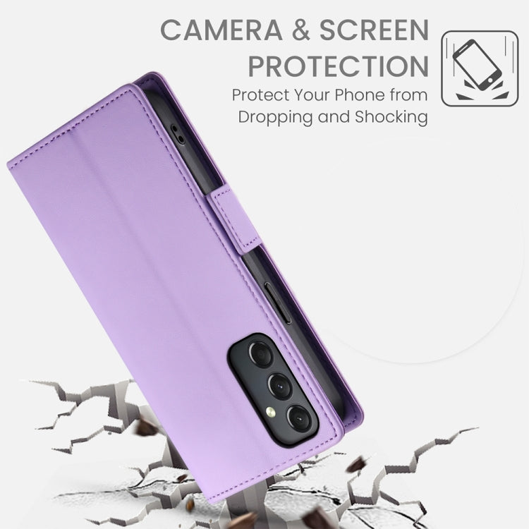For Samsung Galaxy A24 4G Global Side Buckle Magnetic Frosted Leather Phone Case