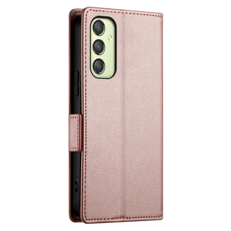 For Samsung Galaxy A25 5G Global Side Buckle Magnetic Frosted Leather Phone Case