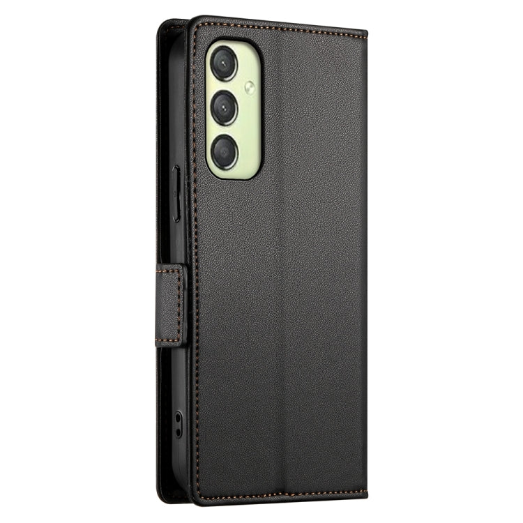 For Samsung Galaxy A25 5G Global Side Buckle Magnetic Frosted Leather Phone Case