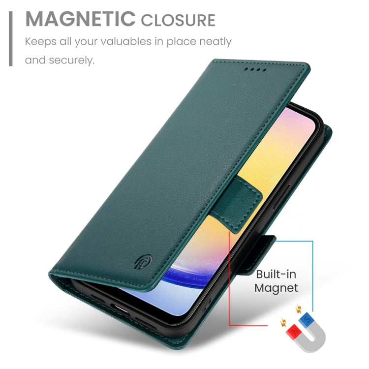 For Samsung Galaxy A25 5G Global Side Buckle Magnetic Frosted Leather Phone Case