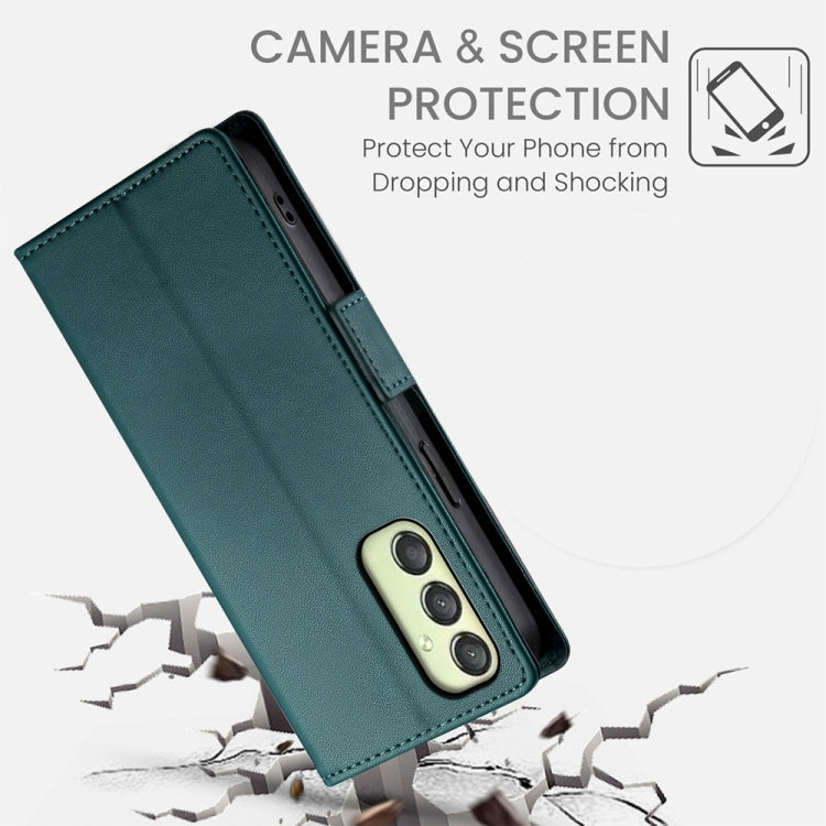 For Samsung Galaxy A25 5G Global Side Buckle Magnetic Frosted Leather Phone Case