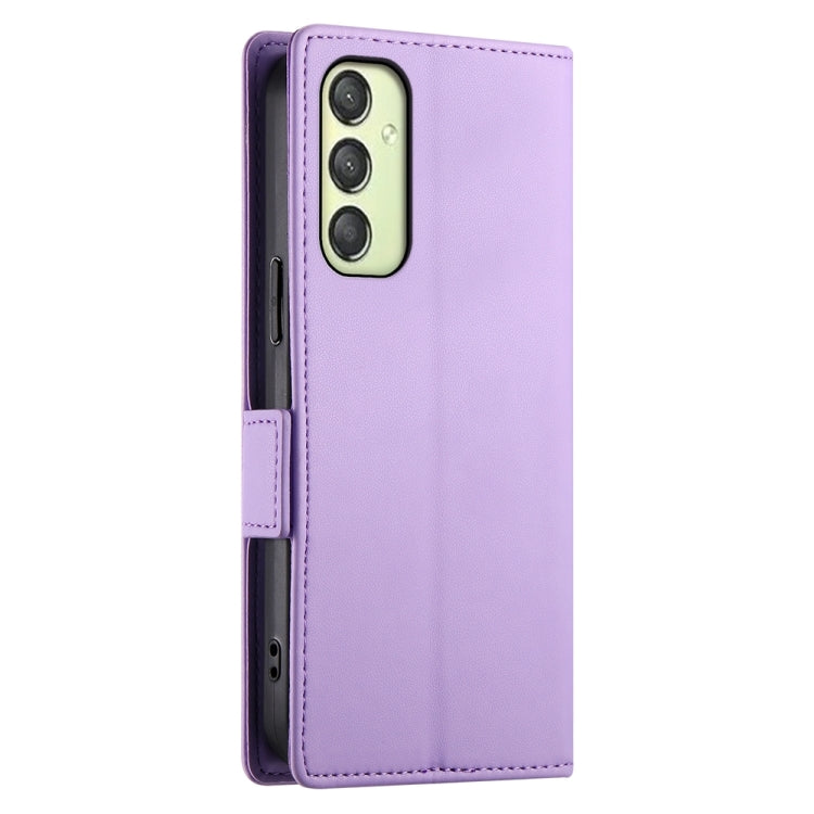 For Samsung Galaxy A25 5G Global Side Buckle Magnetic Frosted Leather Phone Case