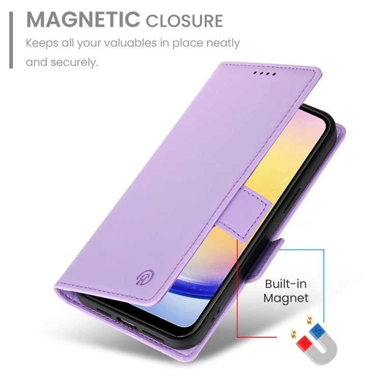 For Samsung Galaxy A25 5G Global Side Buckle Magnetic Frosted Leather Phone Case