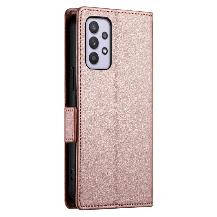 For Samsung Galaxy A32 4G Side Buckle Magnetic Frosted Leather Phone Case