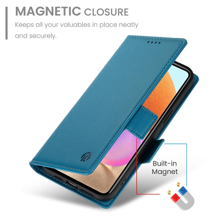 For Samsung Galaxy A32 4G Side Buckle Magnetic Frosted Leather Phone Case