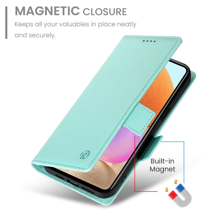 For Samsung Galaxy A32 4G Side Buckle Magnetic Frosted Leather Phone Case