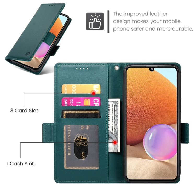 For Samsung Galaxy A32 4G Side Buckle Magnetic Frosted Leather Phone Case