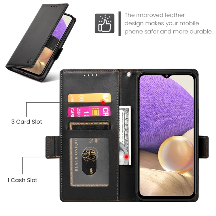 For Samsung Galaxy A32 5G / M32 5G Side Buckle Magnetic Frosted Leather Phone Case
