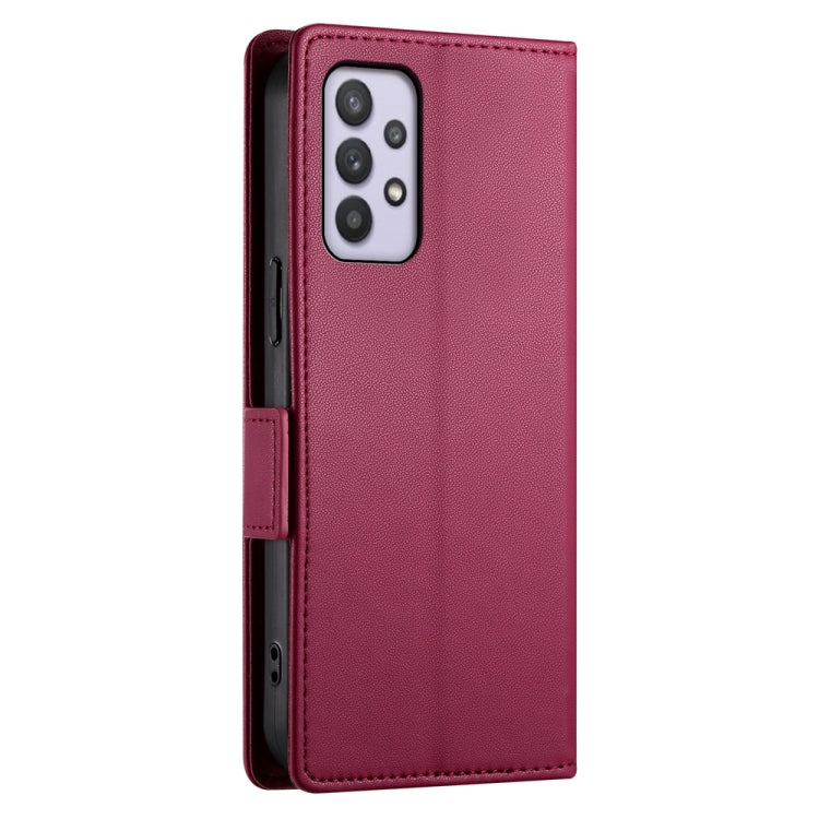 For Samsung Galaxy A32 5G / M32 5G Side Buckle Magnetic Frosted Leather Phone Case