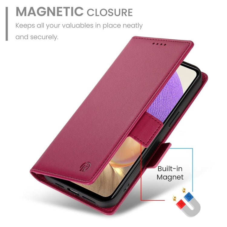 For Samsung Galaxy A32 5G / M32 5G Side Buckle Magnetic Frosted Leather Phone Case