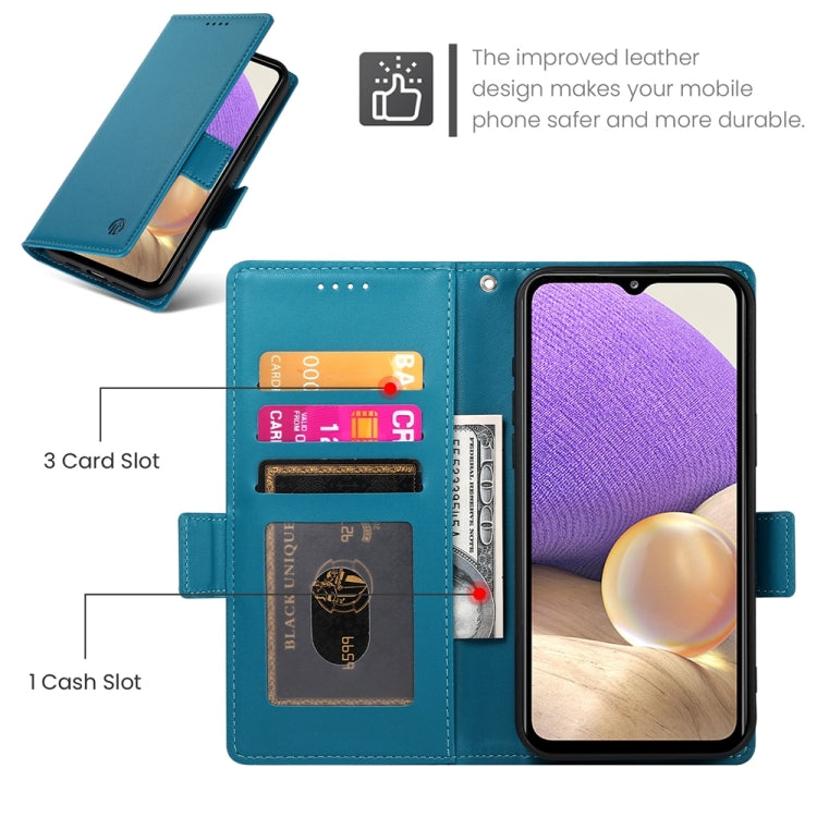For Samsung Galaxy A32 5G / M32 5G Side Buckle Magnetic Frosted Leather Phone Case
