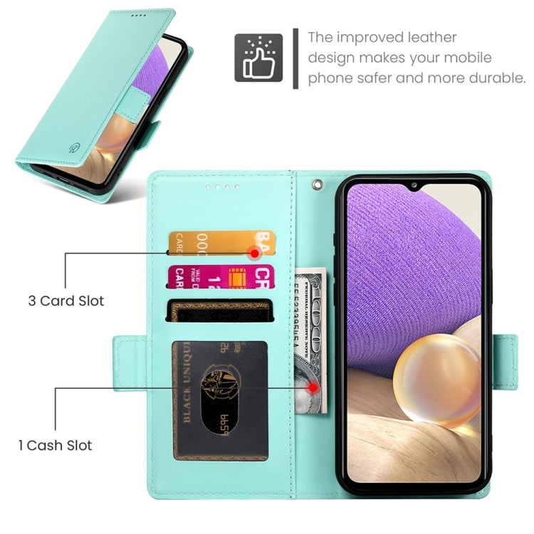 For Samsung Galaxy A32 5G / M32 5G Side Buckle Magnetic Frosted Leather Phone Case