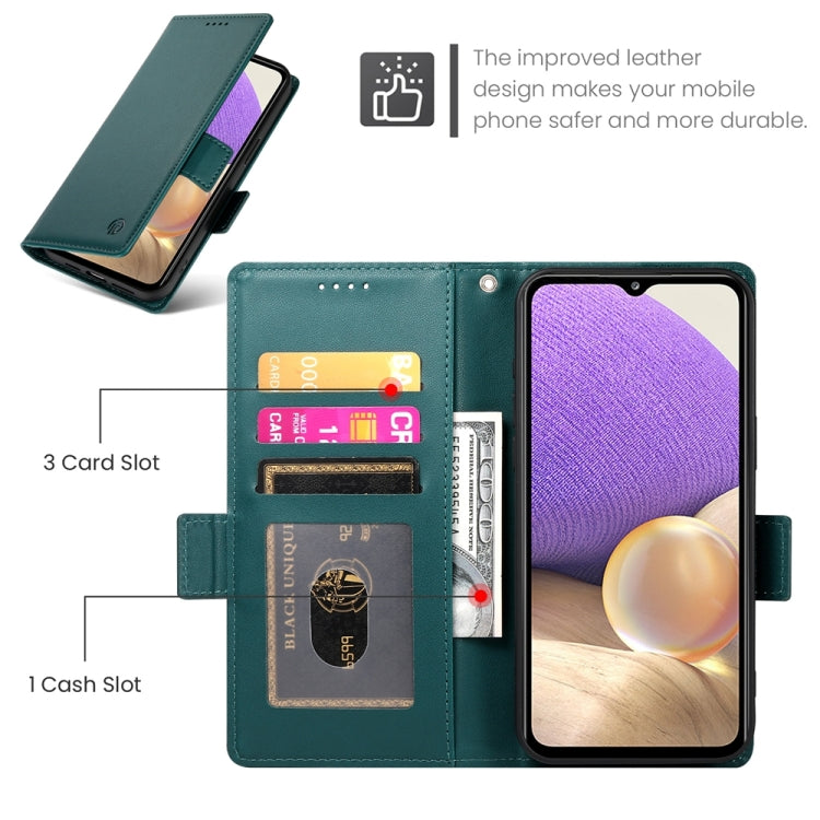 For Samsung Galaxy A32 5G / M32 5G Side Buckle Magnetic Frosted Leather Phone Case