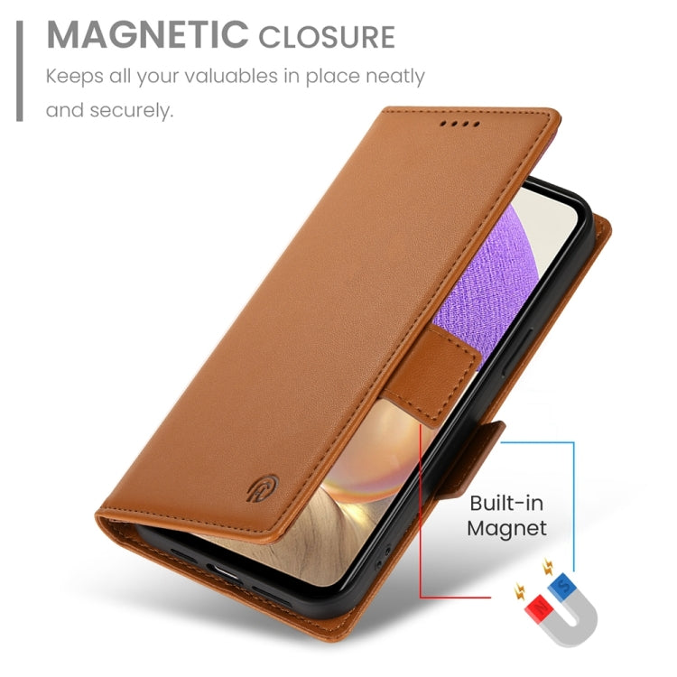 For Samsung Galaxy A32 5G / M32 5G Side Buckle Magnetic Frosted Leather Phone Case