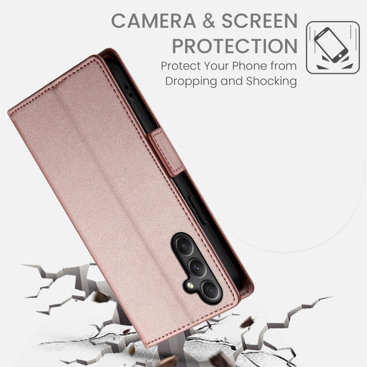 For Samsung Galaxy A34 5G Side Buckle Magnetic Frosted Leather Phone Case